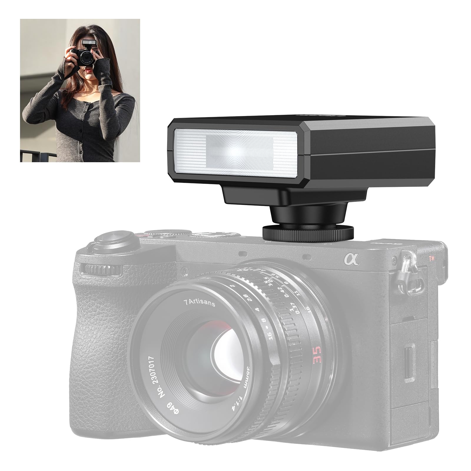 VIJIM LM20 Mini Flash Speedlite for Canon/Fuji/Sony/Nikon/Panasonic ...