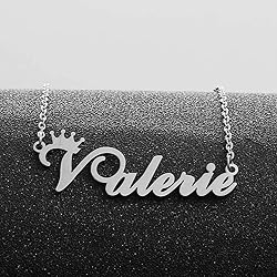 Custom Silver Name Necklace Personalized for
