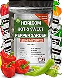 10 Sweet and Hot Pepper Seeds for Gardening Indoors