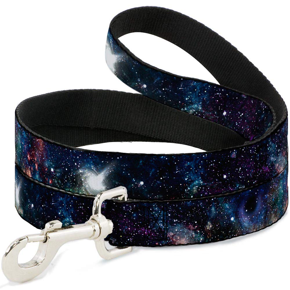 Buckle-Down Dog Leash Galaxy Collage 4 Feet Long 0.5 Inch Wide, Multicolor (DL-W30772-0.5-4FT)