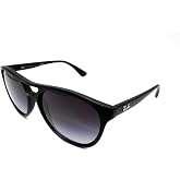 Ray-Ban Men's RB4170 Brad Round Sunglasses, Rubberized Black, 58 mm