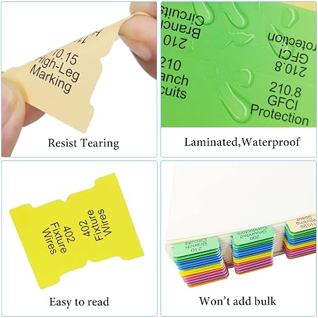 Nec Code Sticker Mua Weprota Electrical Code Tabs for NEC 2020, 140 PCS Laminated ...