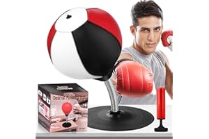YORWHIN Desktop Punching Bag, Super Strong Suction Boxing Bag Speed Balls, Stress Buster with Suction Cup for Office Table and Counters, Fun Gift for Boss or Coworker
