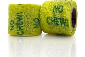 OVIK Health PetFlex No Chew – Flexible Self-Adhering Elastic Bandage for Wound Care – First Aid Wrap for Small Animals Like Dogs, Cats, and Other Pets - 2 inch, 2 Rolls