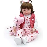Reborn Baby Dolls, Realistic Newborn Baby Dolls, 18 inch Silicone Real Toddler Girl Lifelike