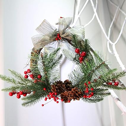 Amazon Com Christmas Decoration Wreath Green Christmas Wreath