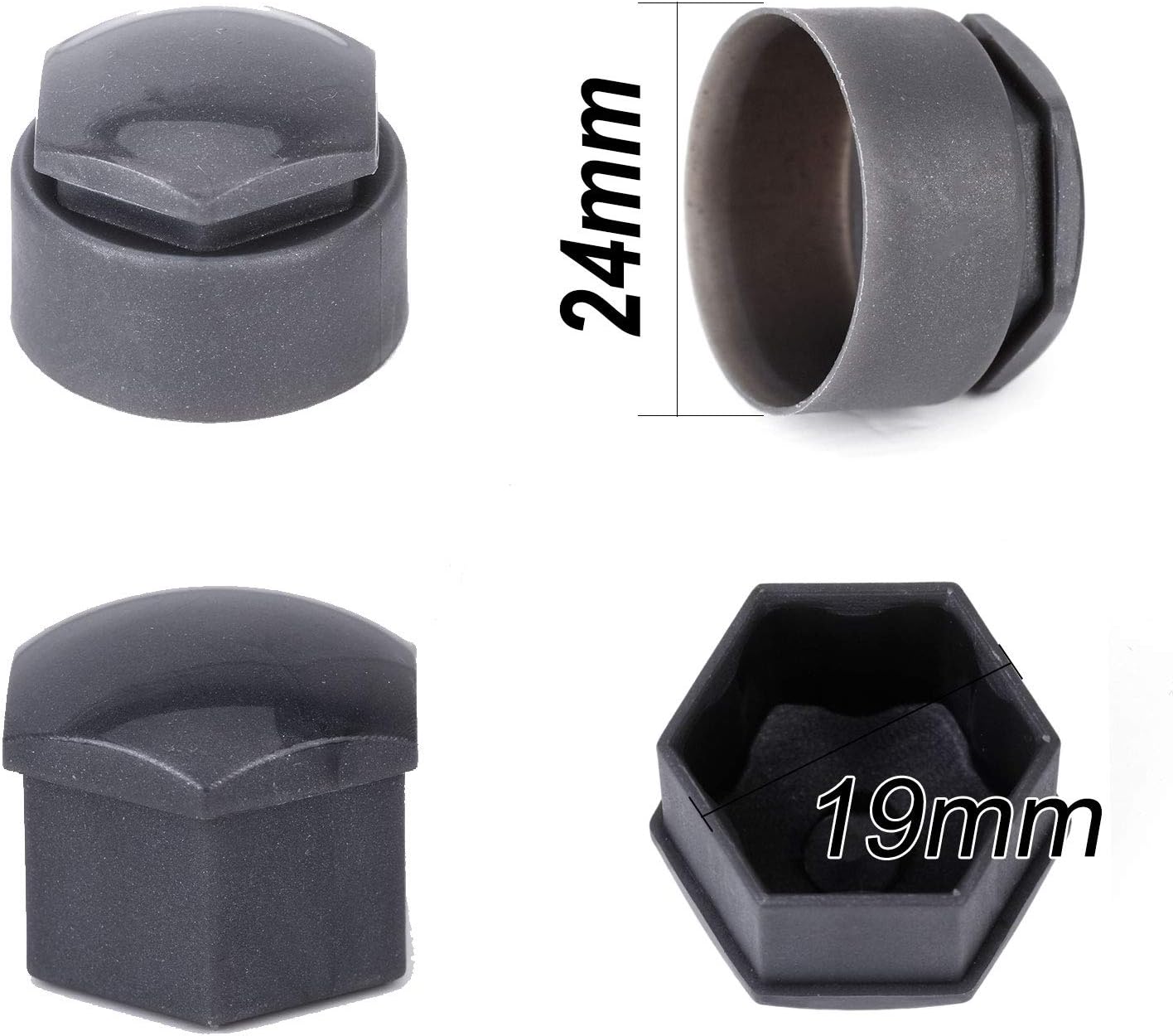 Lot De 20 Cache-écrous De Roue De Voiture Génériques, Bleus