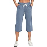 SPECIALMAGIC Women Capri Pants Cotton Yoga Wide Leg Pajama Pants Capris Sweatpants Sports