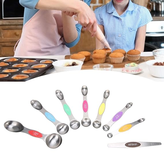 Buy Measuring Spoons, Baking Spoon Stainless Steel Measuring Scoop