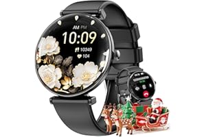 Smart Watch for Women Call/Answer/Big Dial,1.43" AMOLED Micro-Spherical Curved Screen,Fitness Tracker with Heart Rate/Sleep M