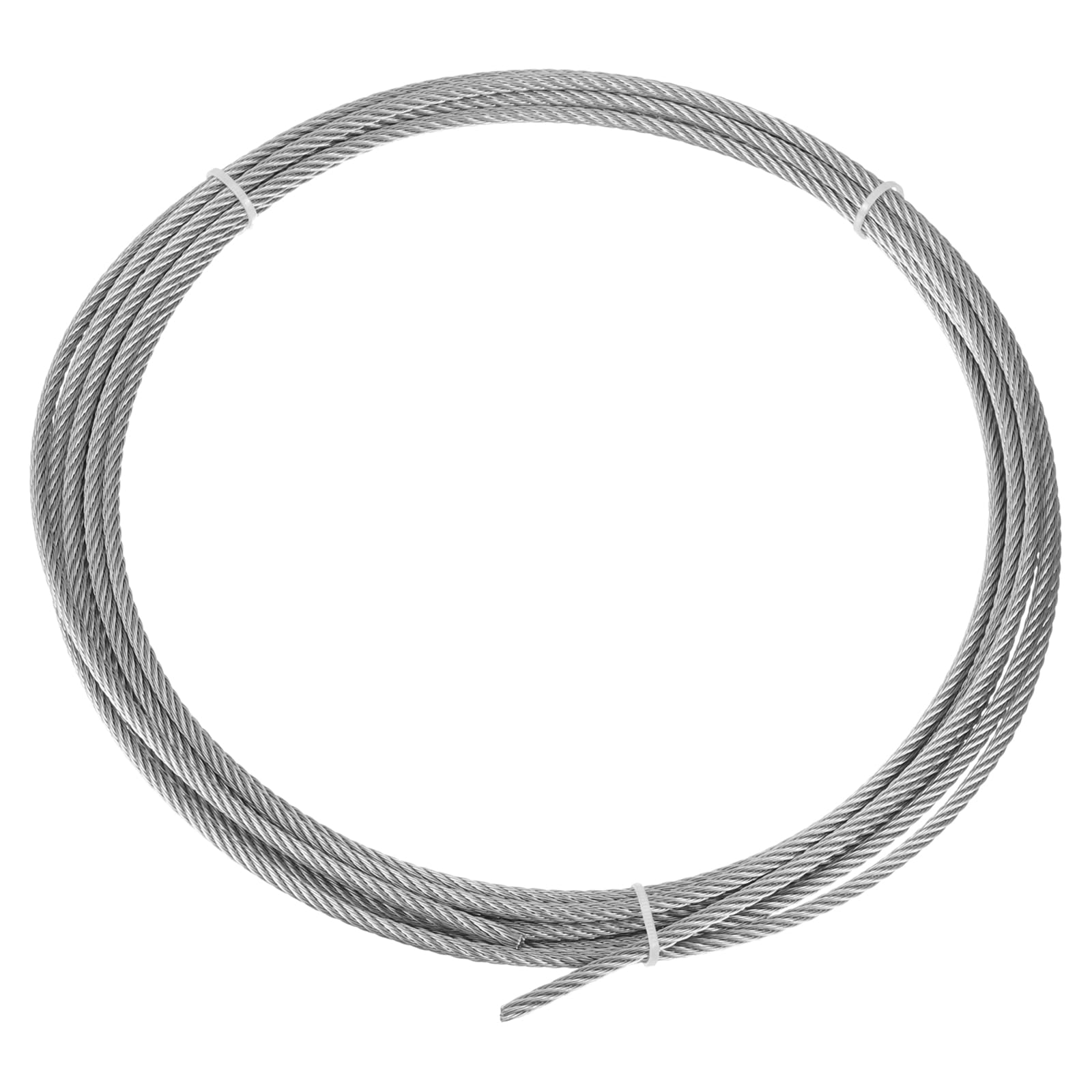 PATIKIL Picture Hanging Wire, 4mm x 5 Meters Stainless Steel Rope Cable Heavy for Hanging Picture Frame Mirror, Silver