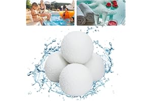 ASLAWU 4 Pack 3 Inch Hot Tub Scum Absorber,Reusable Pool Scum Absorber for Spa Hot Tub, Washable Scum Absorber Prolongs Filter Life,Eliminates Scum & Dirt,White
