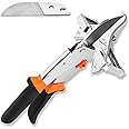 Red Oak Miter Shears Angular Cutting Molding, Quarter Round Cutting Tool, Multi-Angle Miter Shear scissors heavy duty Cutter for Wood, 0-135 Degree trim cutter, wood cutter, 1 Stainless Steel blade