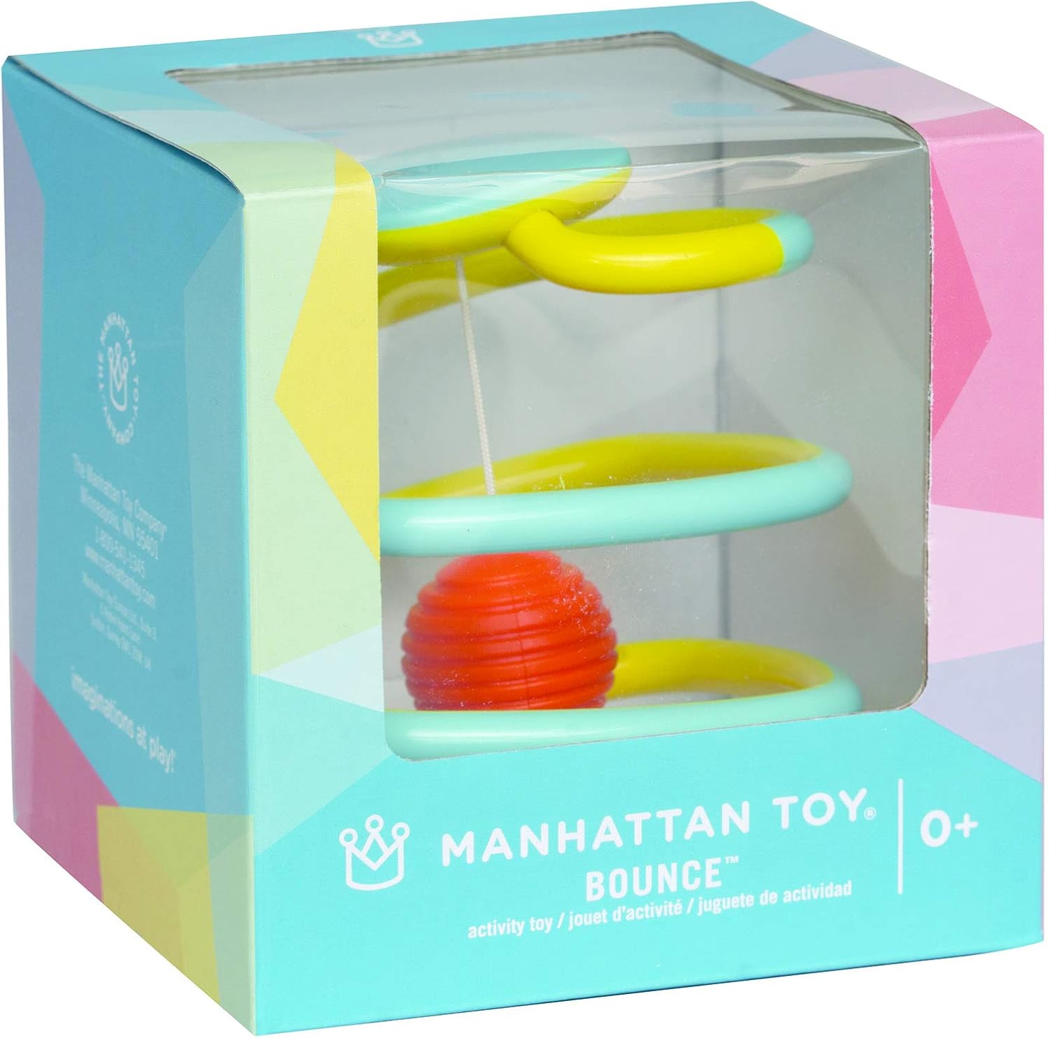 Manhattan Toy Bounce Baby Rattle Activity & Development Toy, Multicolor, Small - Image 5