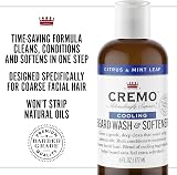 Cremo Beard Wash & Softener Cooling Citrus Mint Leaf 177ml Men's Facial Hair view 3