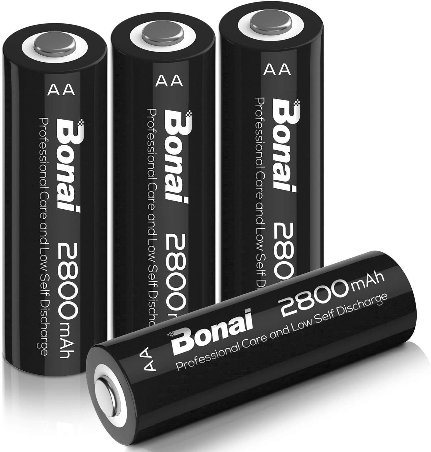 BONAI 2800mAh AA Rechargeable Battery NIMH 1200 Cycles Amazon.co.uk