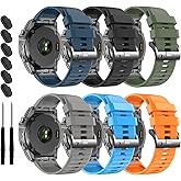 Silicone Band for Garmin Enduro 3 2/Fenix 8 pro/tactix 8 AMOLED 51mm/Fenix 7X/6X pro sapphire solar/5X plus, 26mm Quickfit Sprot Watch Strap Replacement for Descent Mk2i/3i/epix Pro/quatix 8 51mm