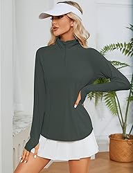 LOMON Women Hiking Shirts Quick Dry Long Sleeve
