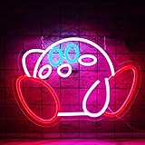 Kirby with blue eyes Anime Neon Sign for Wall Decor