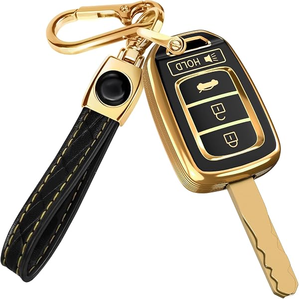 Royalfox Bling Key Fob Cover For Honda - 2-7 Button Smart Keys, Silver Crystal Case, Anti-Scratch