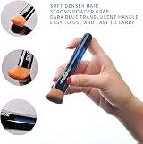 MSQ Makeup Flat Top Kabuki Foundation Brush - Vegan Stippling Blending view 2