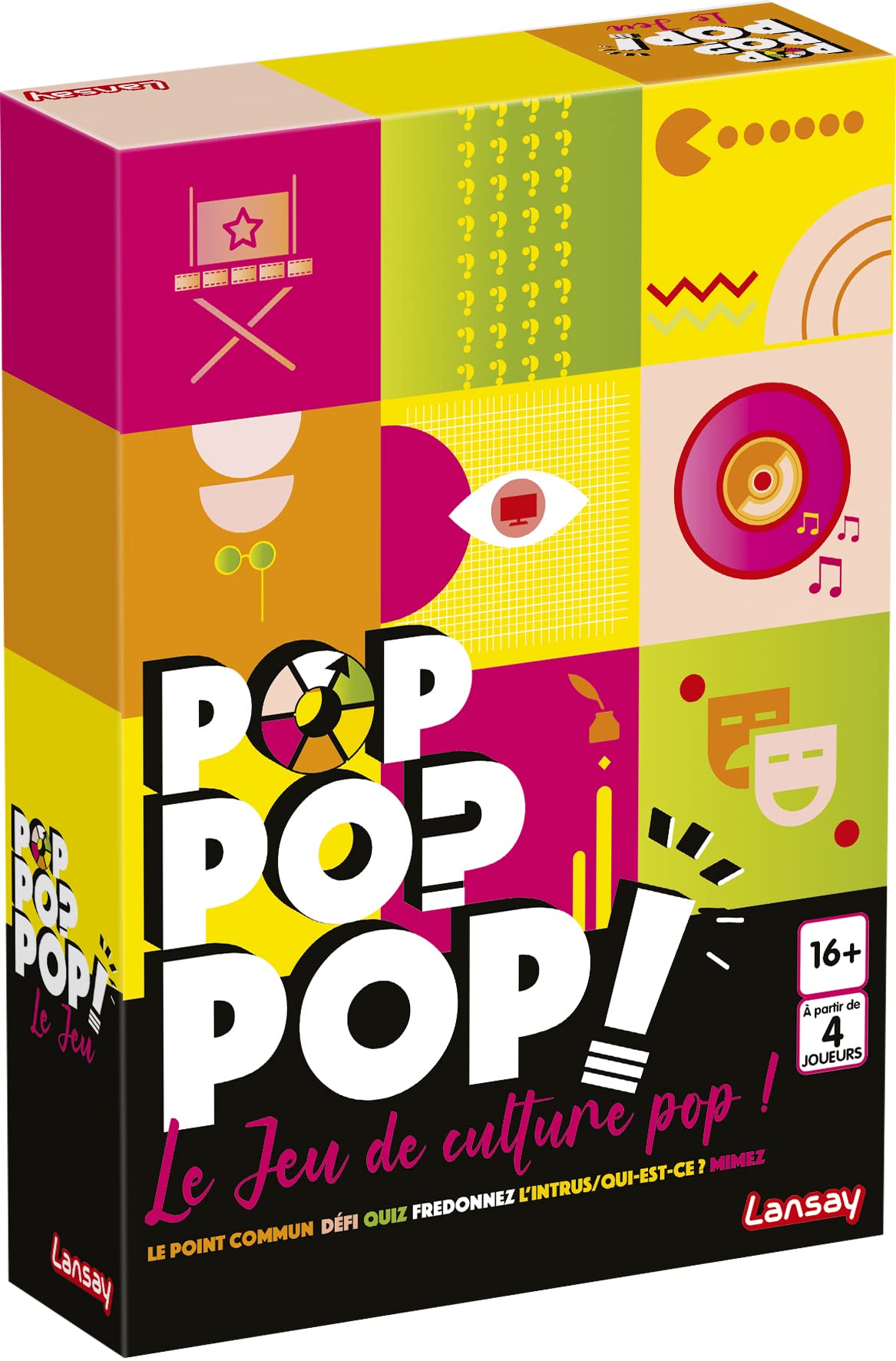 Lansay Pop Society 75070 Mood Game - Fun and User-friendly for Ages 16 and Above - 4 Players+ - Multi-Coloured - Perfect for Parties with Friends or Family - Dynamic and Fun Game