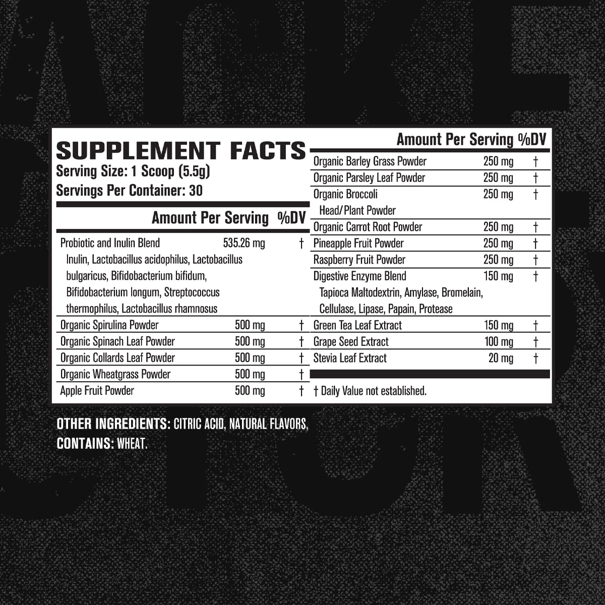 Jacked Factory Green Surge Green Superfood Powder Keto Friendly