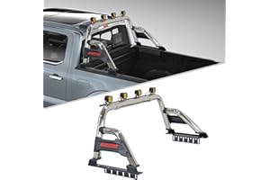 IIIREENO Roll Bar/Sport Roll Bar for Pickup Truck/Stainless Steel Compatible with Tacoma | Ford Ranger| Colorado | Canyon | Nissan Frontier |Jeep Gladiator| Mid Size Trucks | No Drilling|