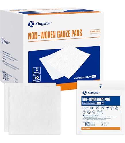 Amazon.com: Gauze Care Non-Woven Sterile Gauze Pads 4x4, Pack of