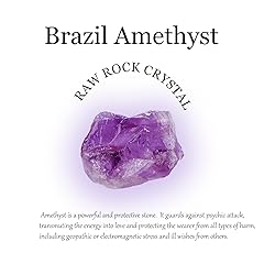 Apengshi Brazil Amethyst 2PCS Natural Rough Rocks