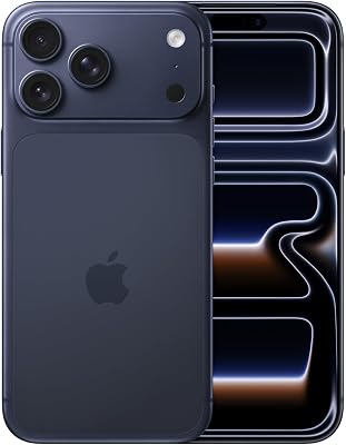 iPhone 17 Pro Max 256 GB: display 6,9", ProMotion fino a 120Hz, chip A19 Pro, autonomia mai vista su iPhone, sistema di fotocamere Pro Fusion, fotocamera frontale Center Stage; Blu profondo