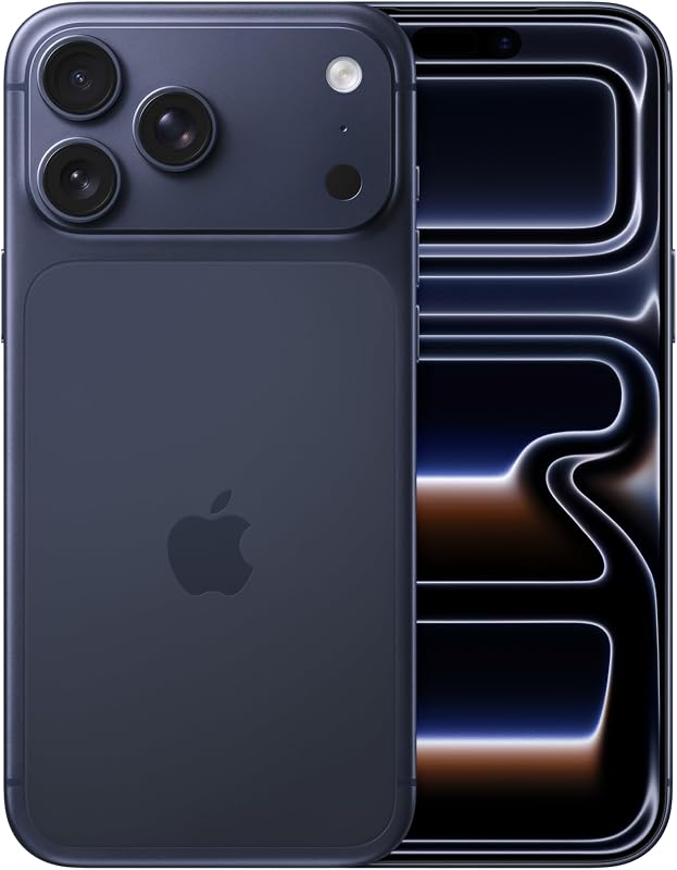 iPhone 17 Pro MAX de 256 GB: Pantalla de 6,9 Pulgadas con Promotion, Chip A19 Pro, autonomía revolucionaria, Sistema de cámaras Pro Fusion con cámara Frontal Center Stage; Azul Intenso