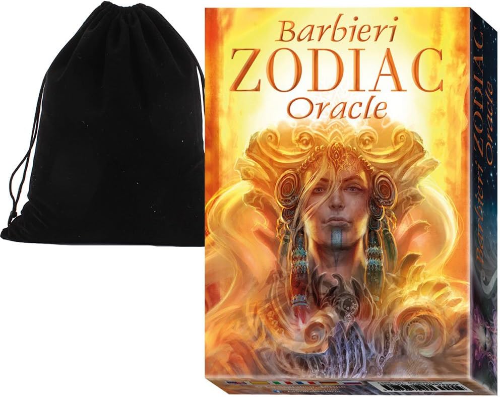 Shop4top Barbieri Zodiac Oracle Cards Deck and Bag