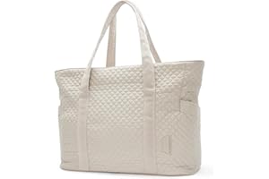 BAGSMART Large Tote Bag For Women, Travel Shoulder Bag Top Handle Handbag with Yoga Mat Buckle for Gym