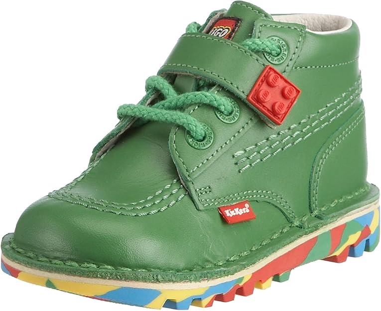 Kickers Toddler Lego Funky Boot Green KF0001055_GA1 5 Child UK Amazon