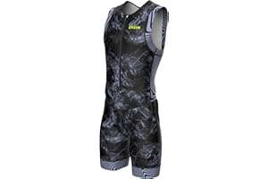 WIXEN SPORTS Wixen Men’s Triathlon Suit –Breathable & Padded Tri Suit for Swim, Bike & Run | Race Day Gear for Triathletes