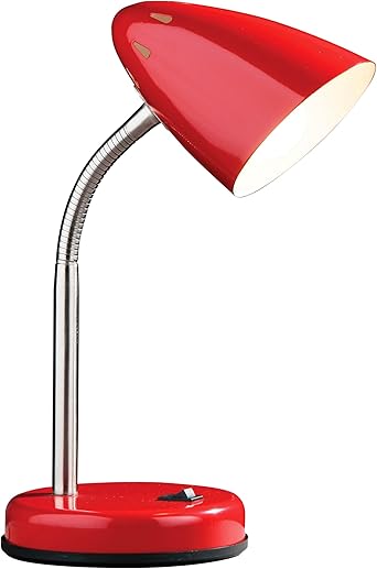 red desk light