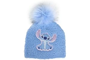 CERDÁ LIFE'S LITTLE MOMENTS Soft and Warm Knit Knit Beanie Stitch Unique Design Girls, Blue, One Size