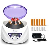 Maccx Lab PRP PRF Benchtop Low Speed Centrifuge Machine,300-5000RPM | Rotor for 1.5-5mL/7mL/10mL/15mL/ x6 Tubes, Max. RCF 2600xg Low Speed PRF Benchtop Centrifuge, CEN-001