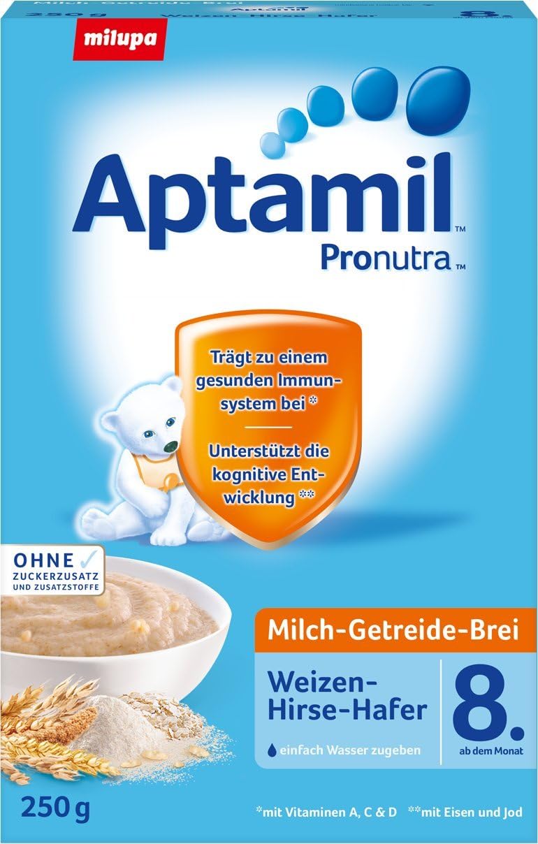 Aptamil Brei Weizen-Hirse-Hafer, 7er Pack (7 x 250 g Packung)