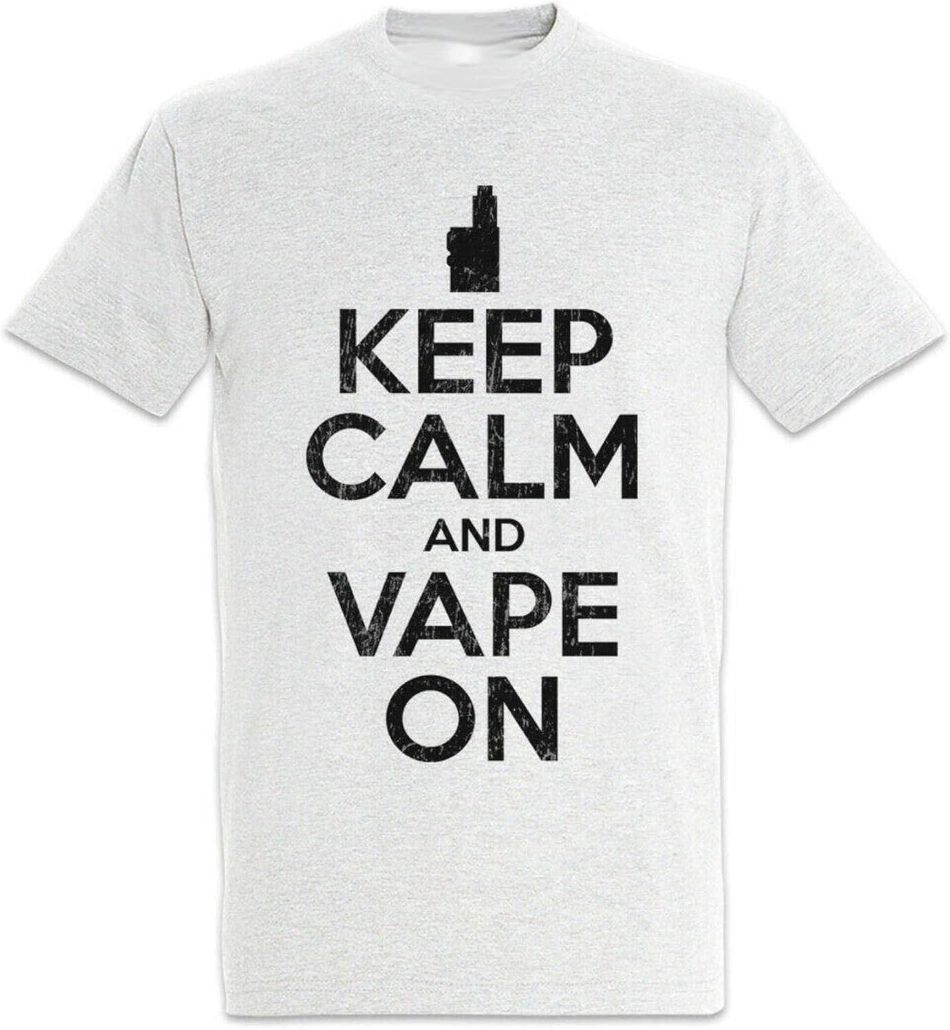 Keep Calm and Vape On TShirt Smoking Smoke Funny Tee Amazon.co.uk