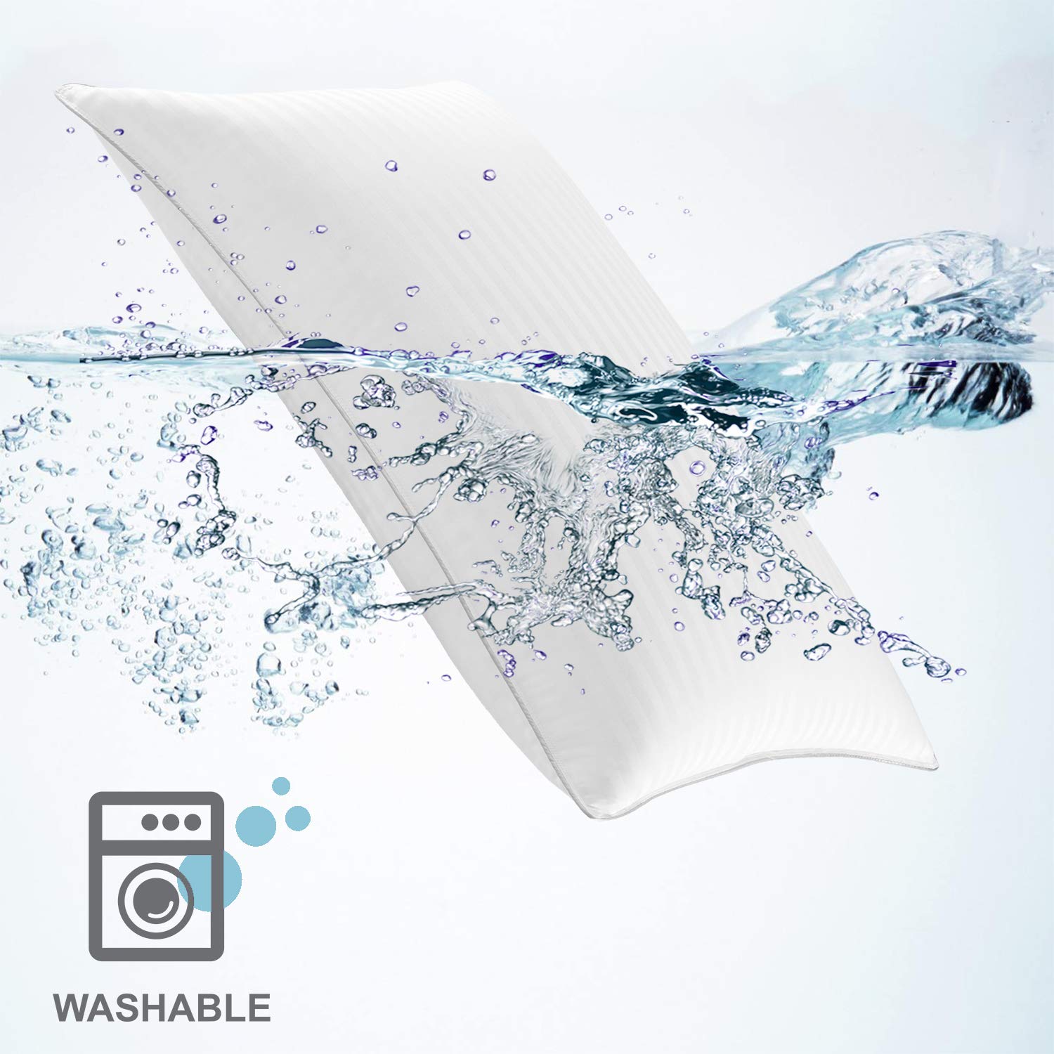 Basic Beyond Down Alternative Pillows Queen - 2 Pack Hypoallergenic Super Soft Bed Pillow for Sleeping, 20x28