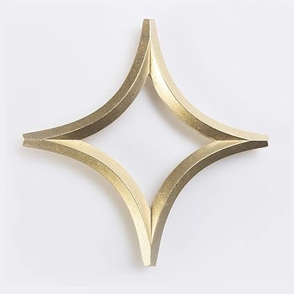 Amazon フタガミ手作りメタル真鍮キッチン五徳 星 Futagami 鍋敷き