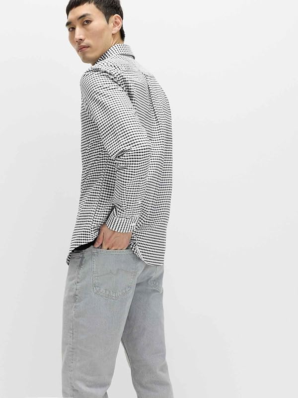 Hemd Regular Fit Schwarz-Mix L