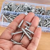 Vwoqiy 228Pcs Self Tapping Screws M3/M4/M5 Cross Drive Flat Countersunk Head view 4