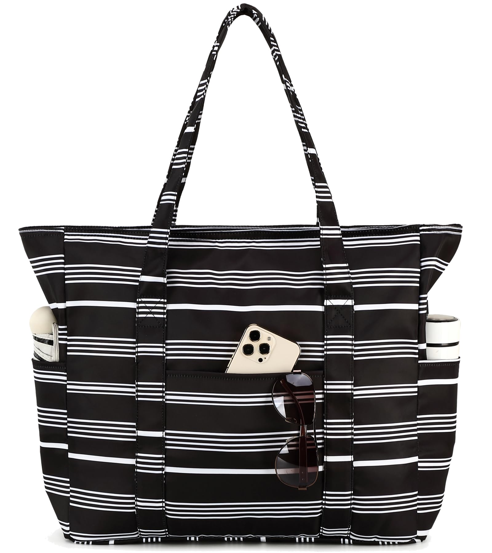 Photo 1 of Octsky Waterproof Beach Tote Bags Women Pool Bag Large Tote with Zipper for Beach Travel