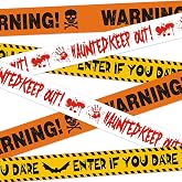 AFWHGM Halloween Decorations, Halloween Caution Tape, 3 Pcs 3
