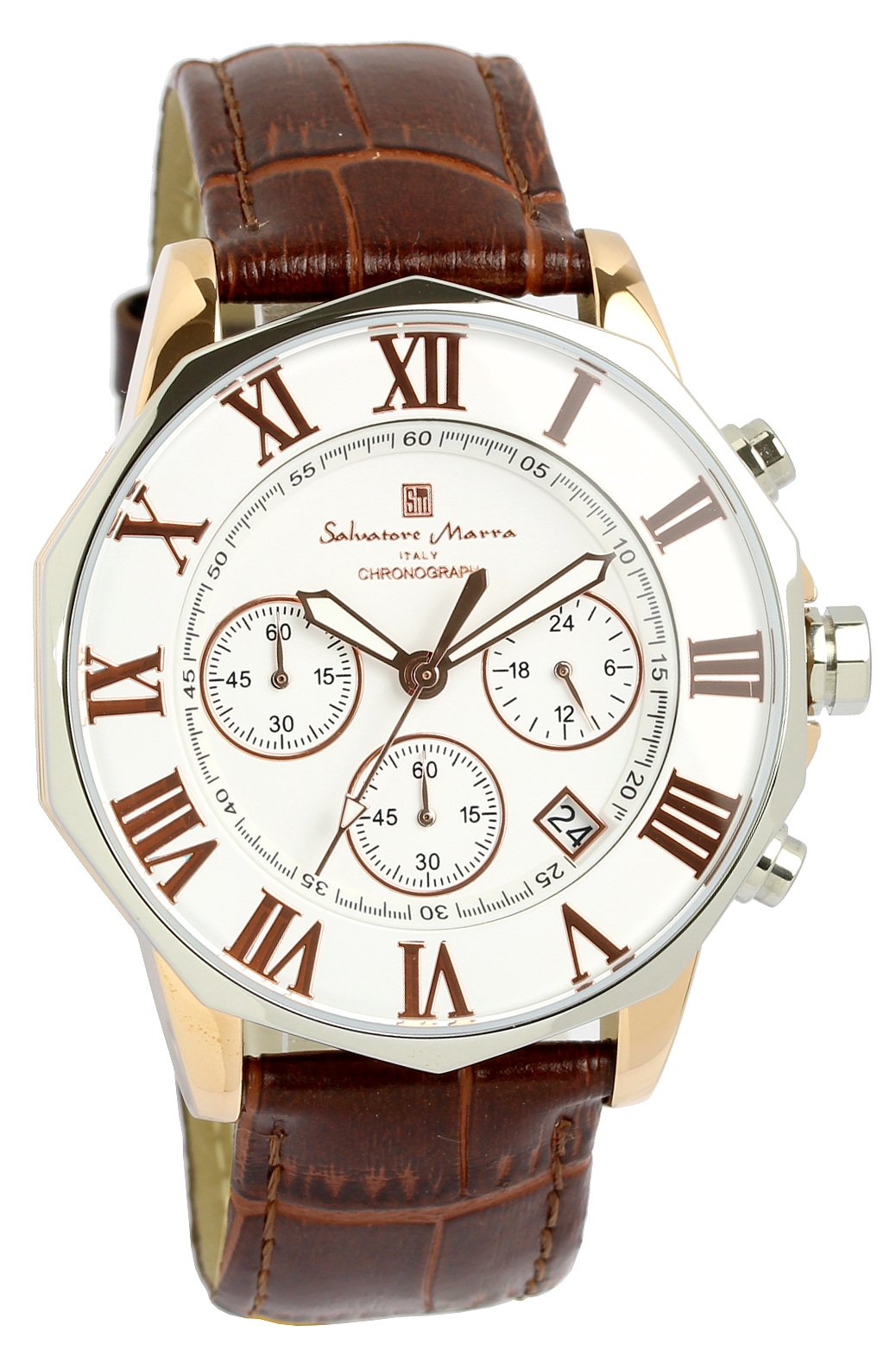 Salvatore Marra(サルバトーレマーラ) Salvatore Mara Wristwatch, Chronograph, Water Resistant, 10 ATM, Business, Formal, Italian Brand, Online Mail Order Limited Model, Men's [Parallel Import]