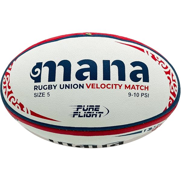 Gilbert USA Rugby Barbarian Match Ball - Official Size 5 Game Ball With Superior Grip