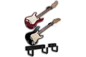 RawRock Horizontal Guitar Hanger - Tilt and Display Your Guitar, Ukulele, Bass, Electric Guitar, Banjo at Angle with Style